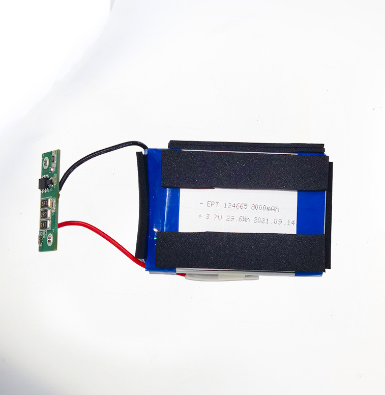 3.7V 124665 8000mAh 礦下頭燈聚合物鋰電池 3.7V 124665 8000mAh 礦下頭燈聚合物鋰電池