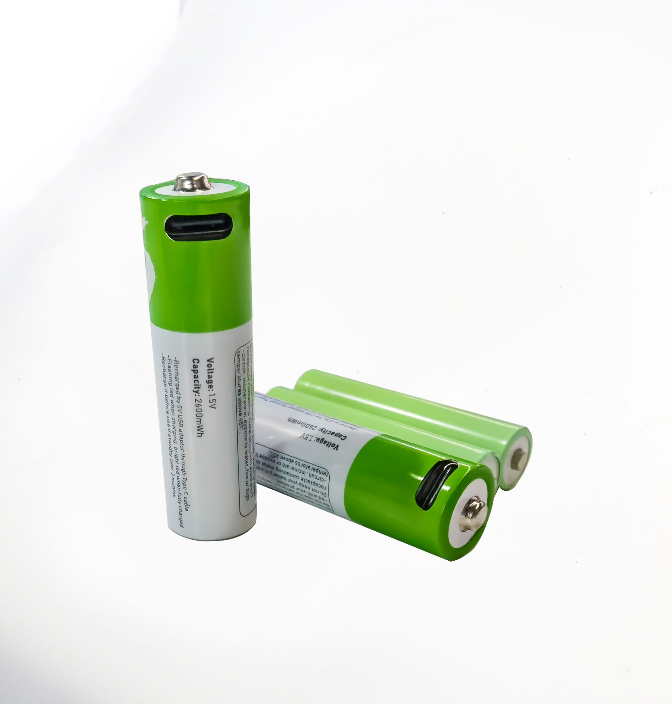 1.5V 2600mWh AA 帶USB充電鋰電池 1.5V 2600mWh AA 帶USB充電鋰電池